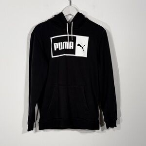 PUMA Black and White Logo Hoodie